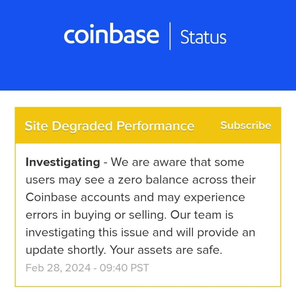 Coinbase Crash Amid Bitcoin Surge: Reassurances, Investigations, and Rapid Fluctuations Unfold
