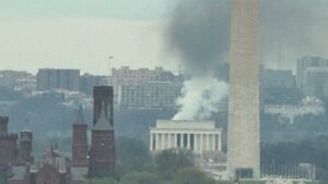 Black Smoke Spotted Near Lincoln Memorial on Washington's National Mall