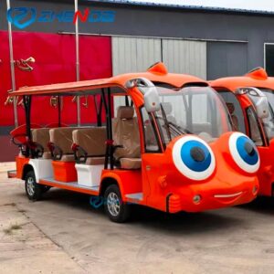 Alibaba's Futuristic 14-Seater Electric Fish Bus: Affordable, Eco-Friendly, and Uniquely Designed, but Faces Import Restrictions in the US