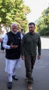 Indian Prime Minister Narendra Modi's Historic Visit to Kyiv for Talks with President Zelenskiy