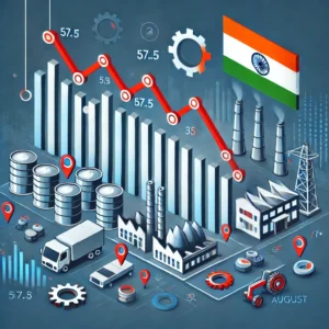 India's Manufacturing PMI Falls to 57.5 in August, Missing Expectations of 57.9 and Hitting 3-Month Low