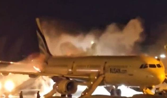 Air Busan Plane Catches Fire in Busan, All Passengers Evacuated Safely