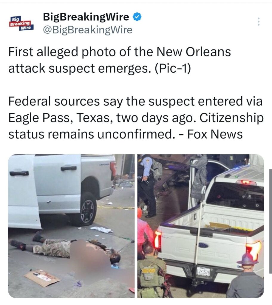 Deadly Attack in New Orleans: 10 Killed, 35 Injured in SUV Ramming and Shooting