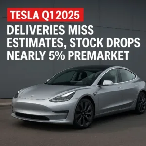 Tesla Q1 2025 Deliveries Miss Estimates, Stock Drops Nearly 5% Premarket