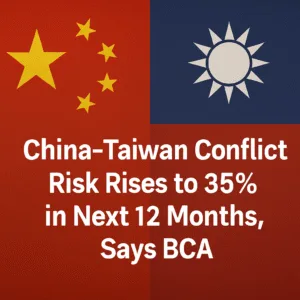 China-Taiwan Conflict Risk Rises to 35% in Next 12 Months, Says BCA