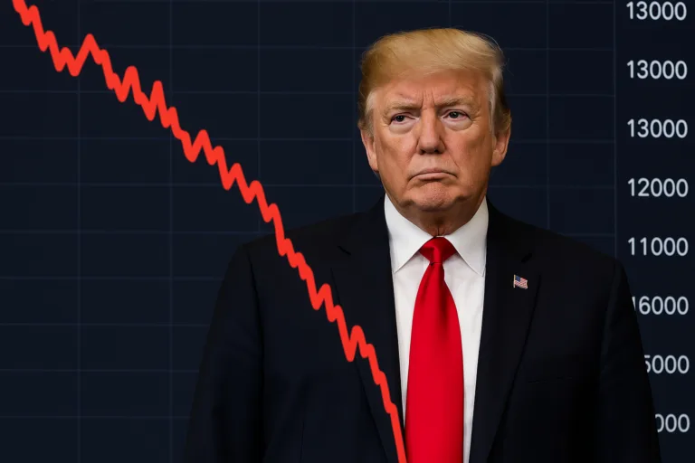 Global Stock Markets Crash After US Tariff Shock: Dow Futures Plunge Over 1100 Points