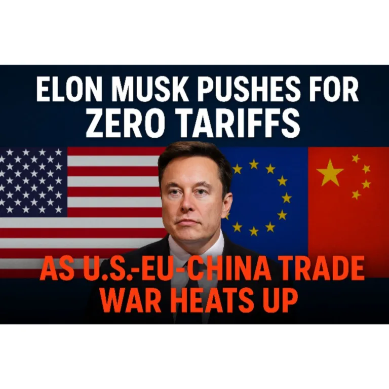Elon Musk Pushes for Zero Tariffs as U.S.-EU-China Trade War Heats Up