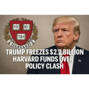 Trump Freezes $2.2 Billion Harvard Funds Over Policy Clash