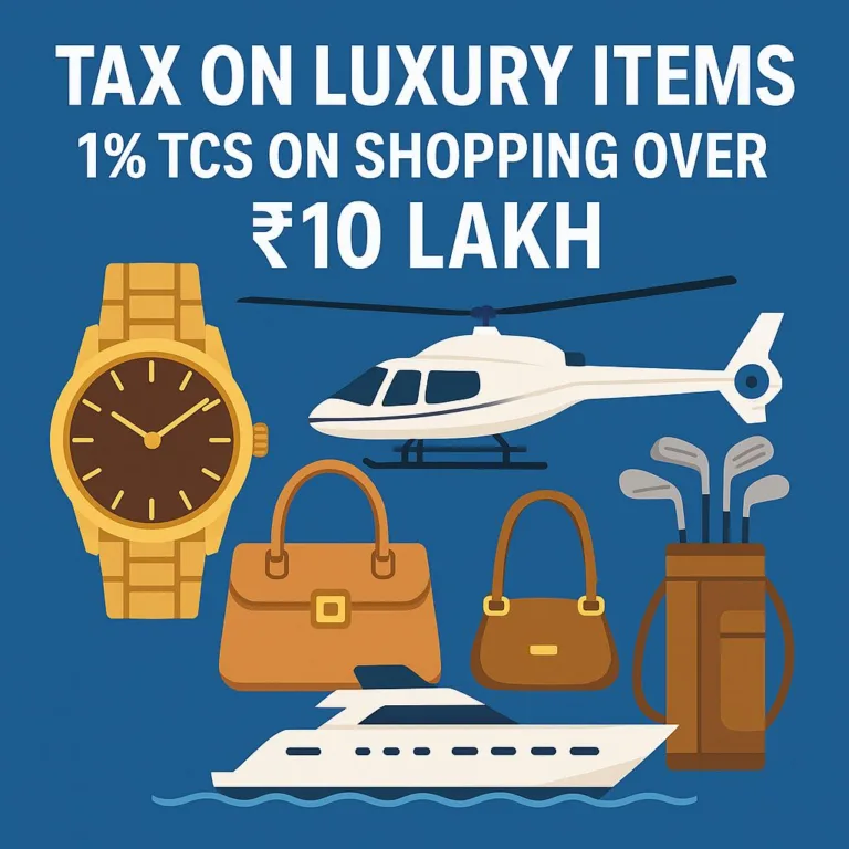 New TCS Rule on Luxury Items: 1% Tax on High-Value Shopping Over Rs 10 Lakh
