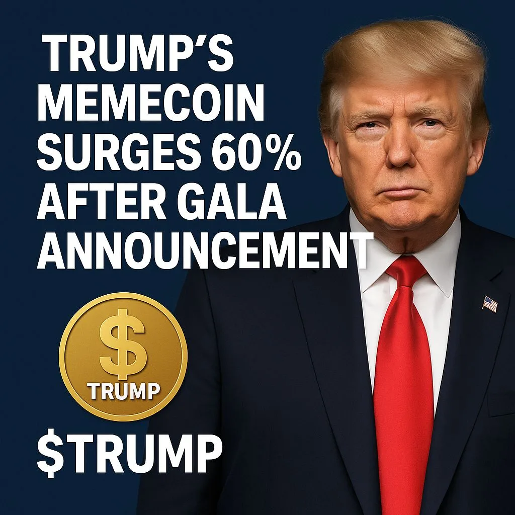 Trump's Memecoin Surges 60% After Gala Announcement