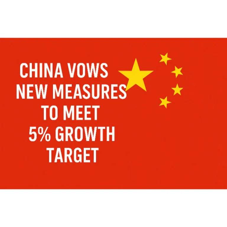 China Pledges Stronger Measures to Meet 5% Growth Target Amid Global Challenges