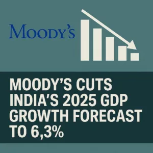 Moody’s Cuts India’s 2025 GDP Growth Forecast to 6.3% Amid Global Slowdown Concerns