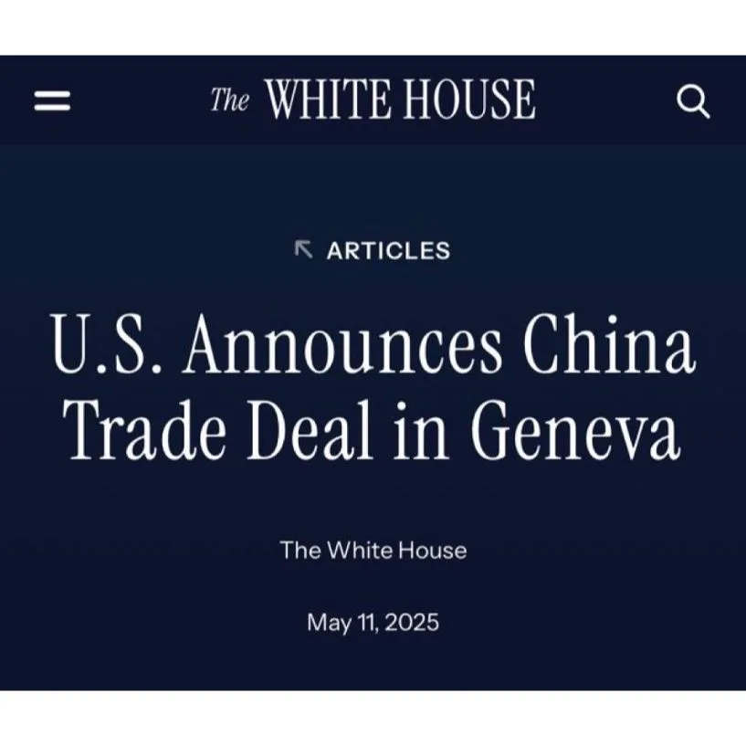 U.S. and China Reach New Trade Deal in Geneva