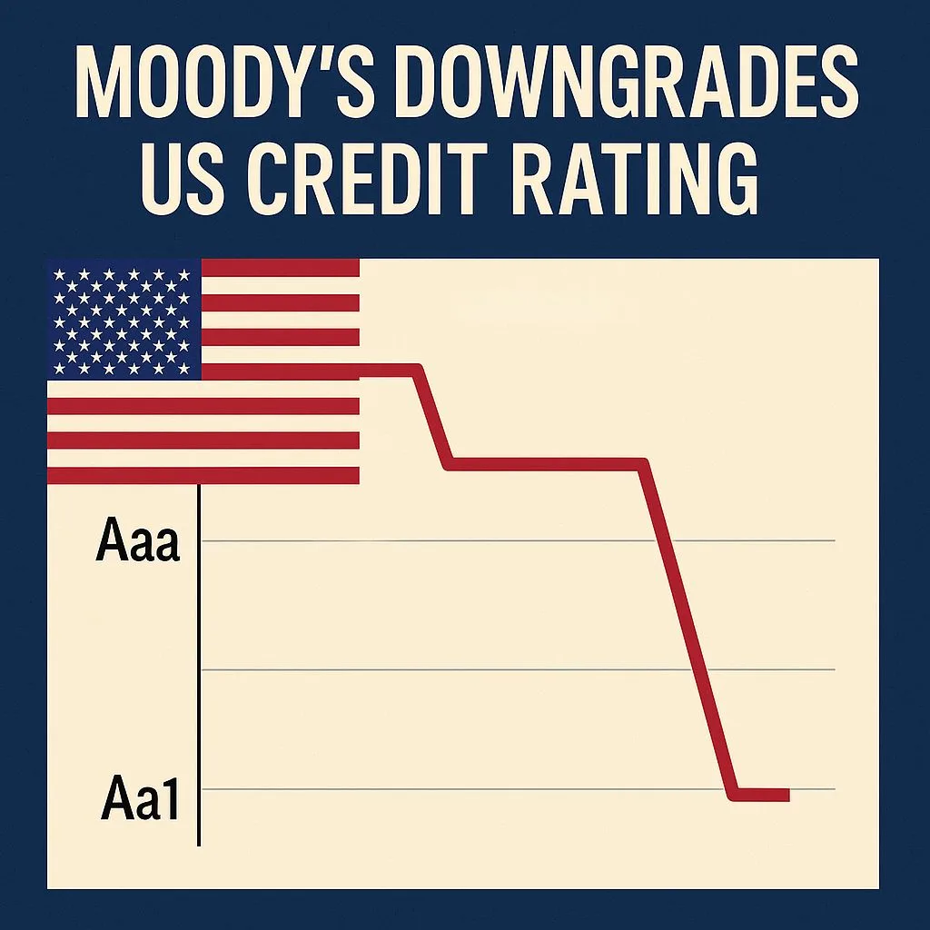 Moody’s Downgrades US Credit Rating for the First Time Ever
