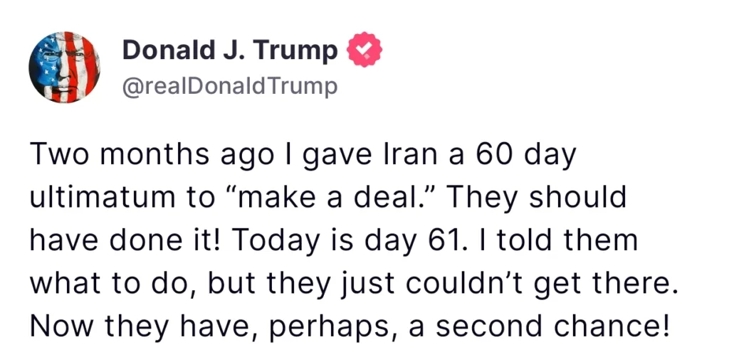 President Trump Warns Iran: “Make a Deal Before It’s Too Late” President Trump Warns Iran: “Make a Deal Before It’s Too Late”
