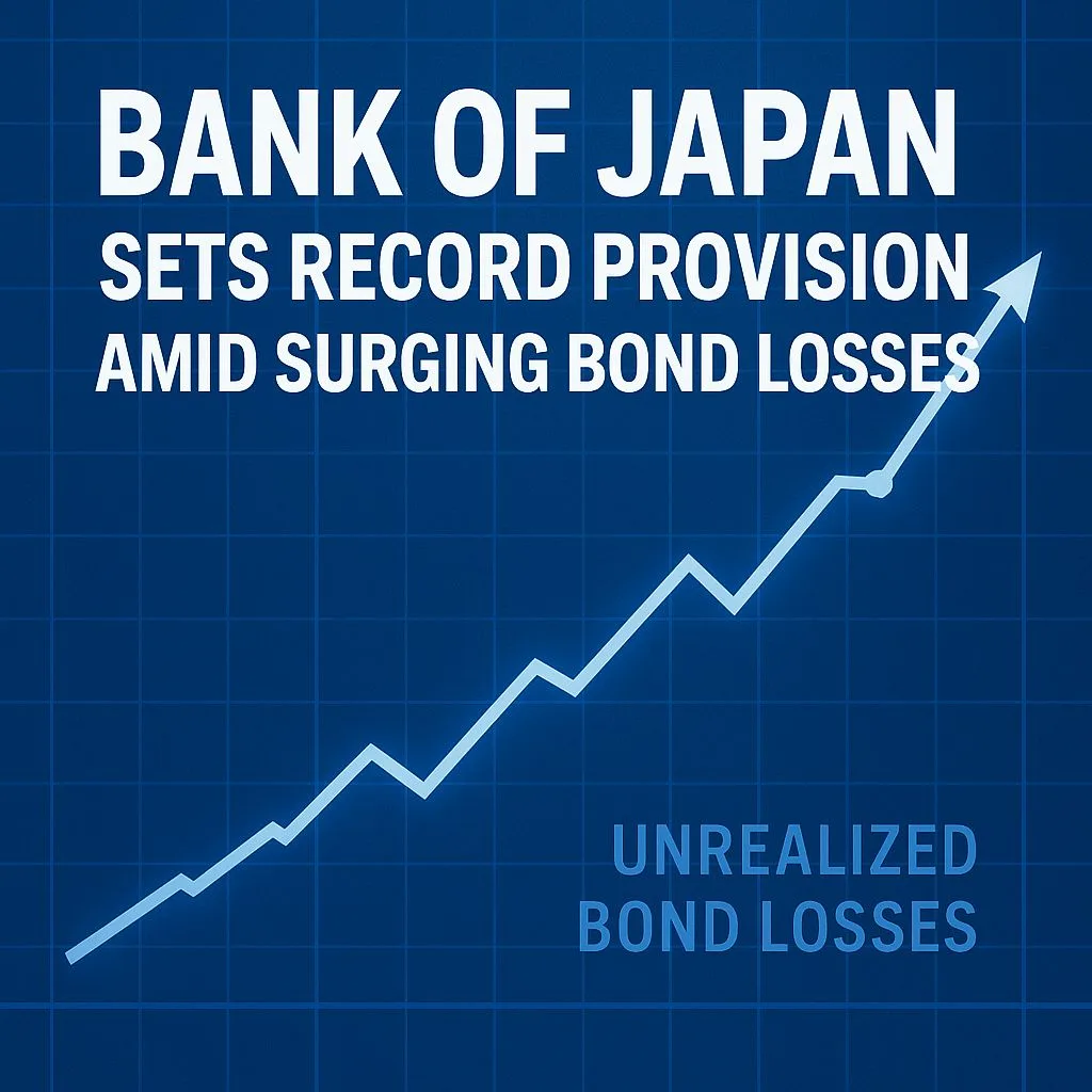 Bank of Japan Sets Record Provision Amid Surging Bond Losses
