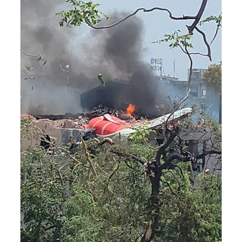 Air India Flight AI171 Crashes Near Ahmedabad Airport Shortly After Takeoff