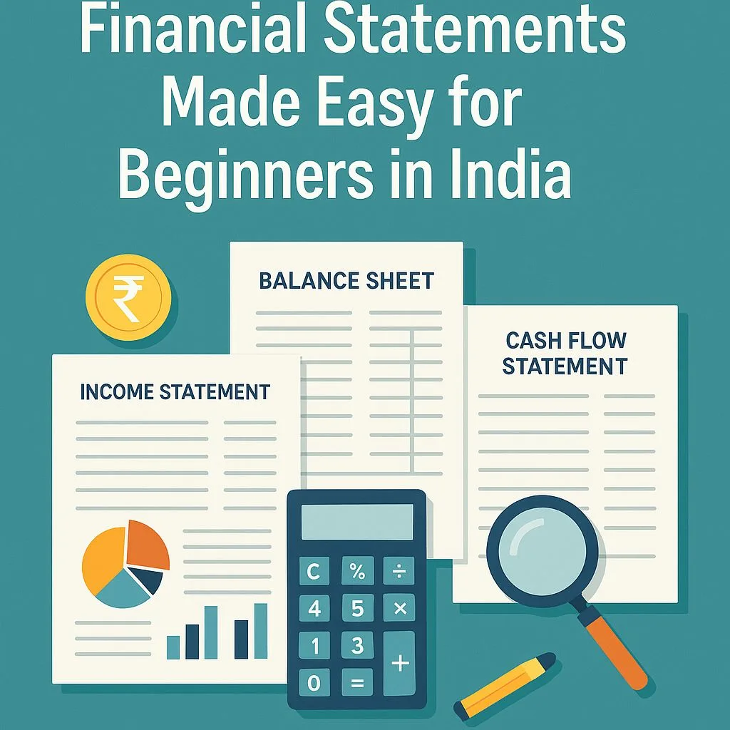 a calculator and papers with numbers and coins