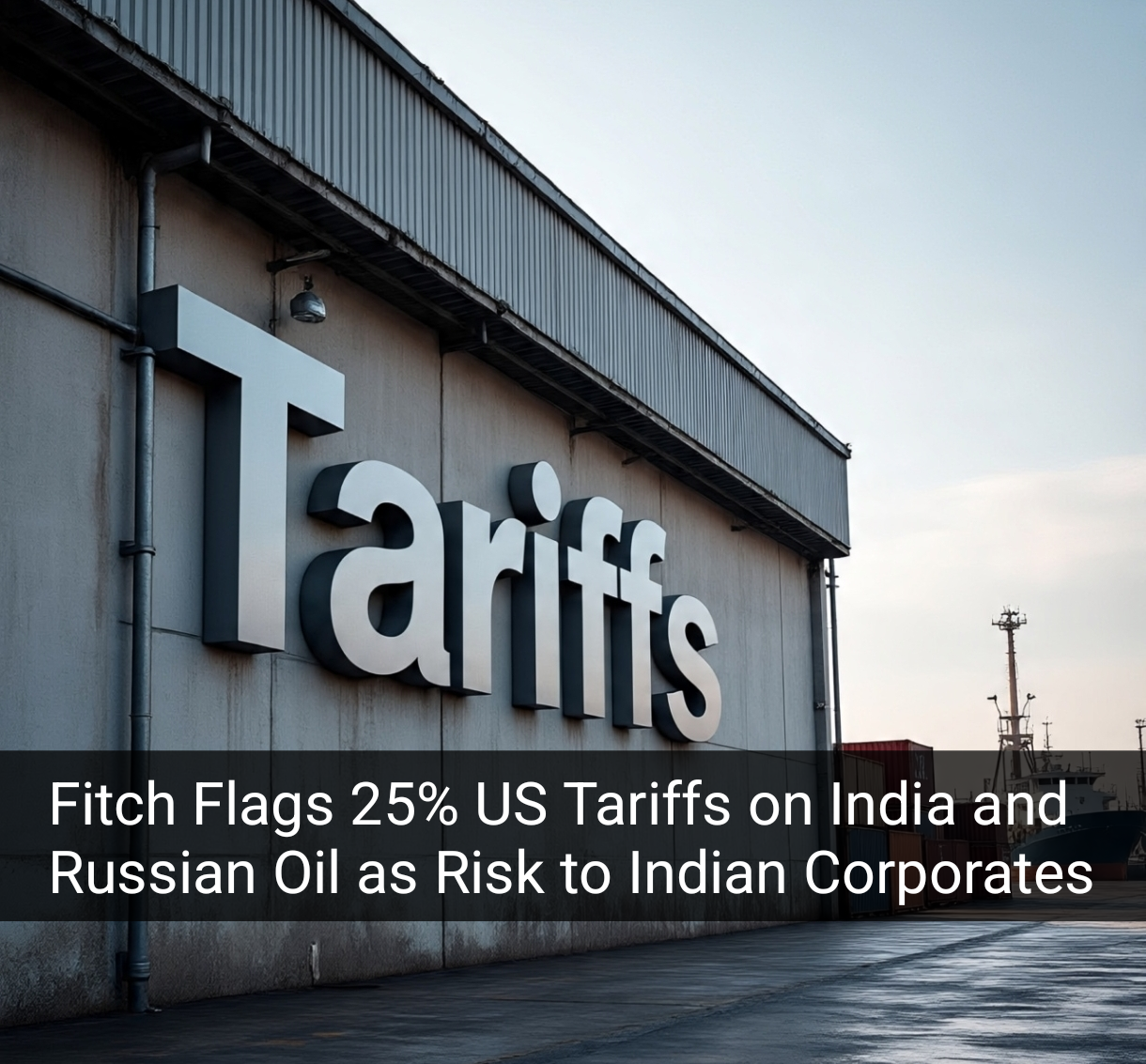 Fitch Warns of Rising US Tariff Risks for Indian Corporates Across Auto, Pharma, and Energy Sectors 1 Your Pulse on Stocks, Finance, Markets & the Global Economy Fitch Flags 25% US Tariffs on India and Russian Oil as Risk to Indian Corporates