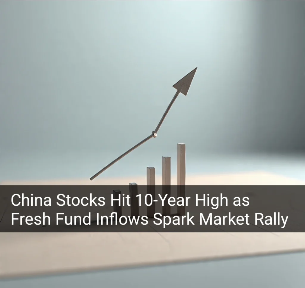China Stocks Hit 10-Year High as Fresh Fund Inflows Spark Market Rally