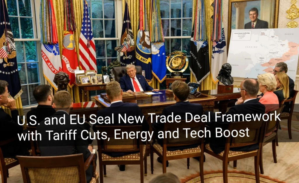 U.S. and EU Seal New Trade Deal Framework with Tariff Cuts, Energy and Tech Boost