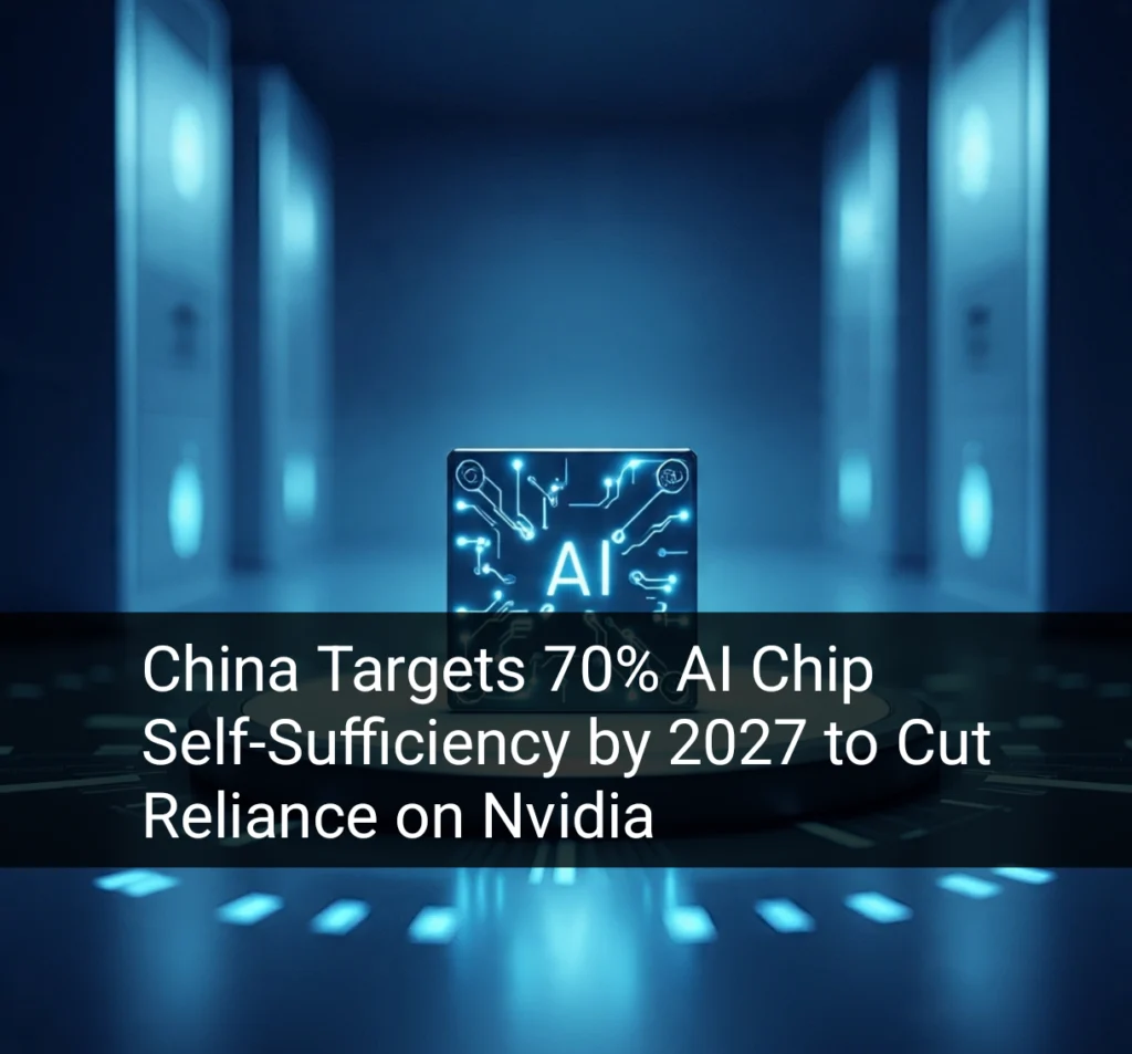 China Targets 70% AI Chip Self-Sufficiency by 2027 to Cut Reliance on Nvidia