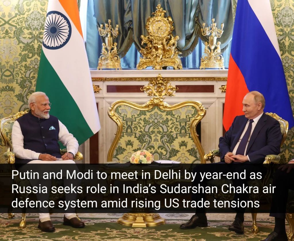 Russia Wants Role in India’s Sudarshan Chakra Defence System Amid US Tariff Tensions
