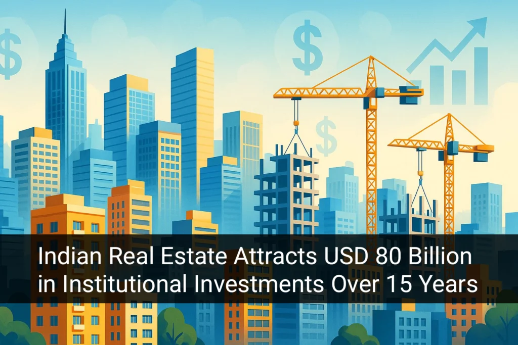 Indian Real Estate Attracts USD 80 Billion in Institutional Investments Over 15 Years