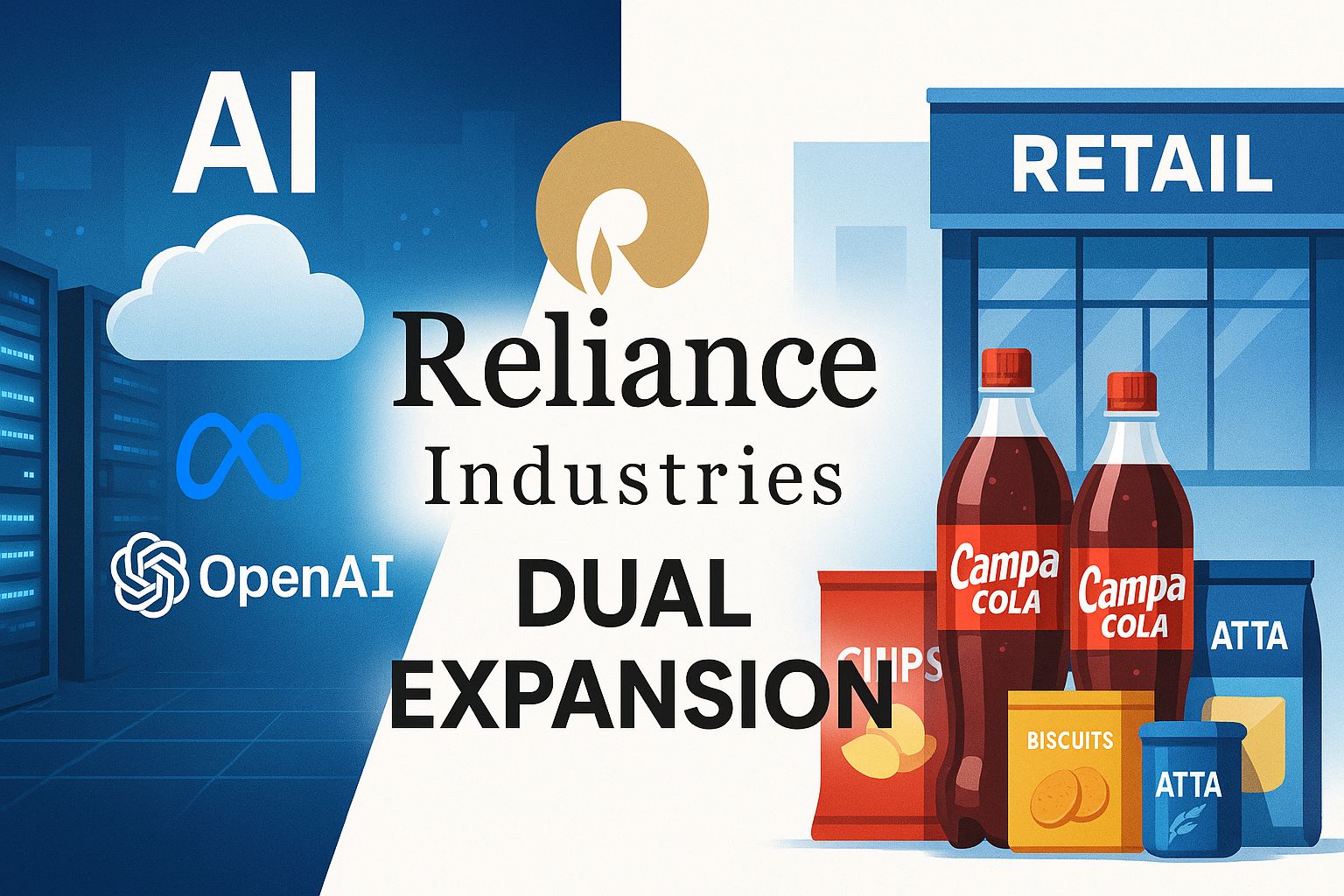 Reliance Industries Expands with AI Joint Venture and FMCG Push, OpenAI Eyes Indian Data Centers
