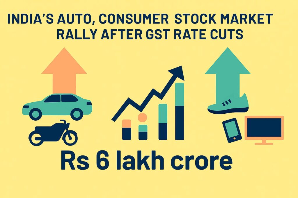 Auto and Consumer Stocks Rally Rs 6 Lakh Crore Following GST Rate Cuts