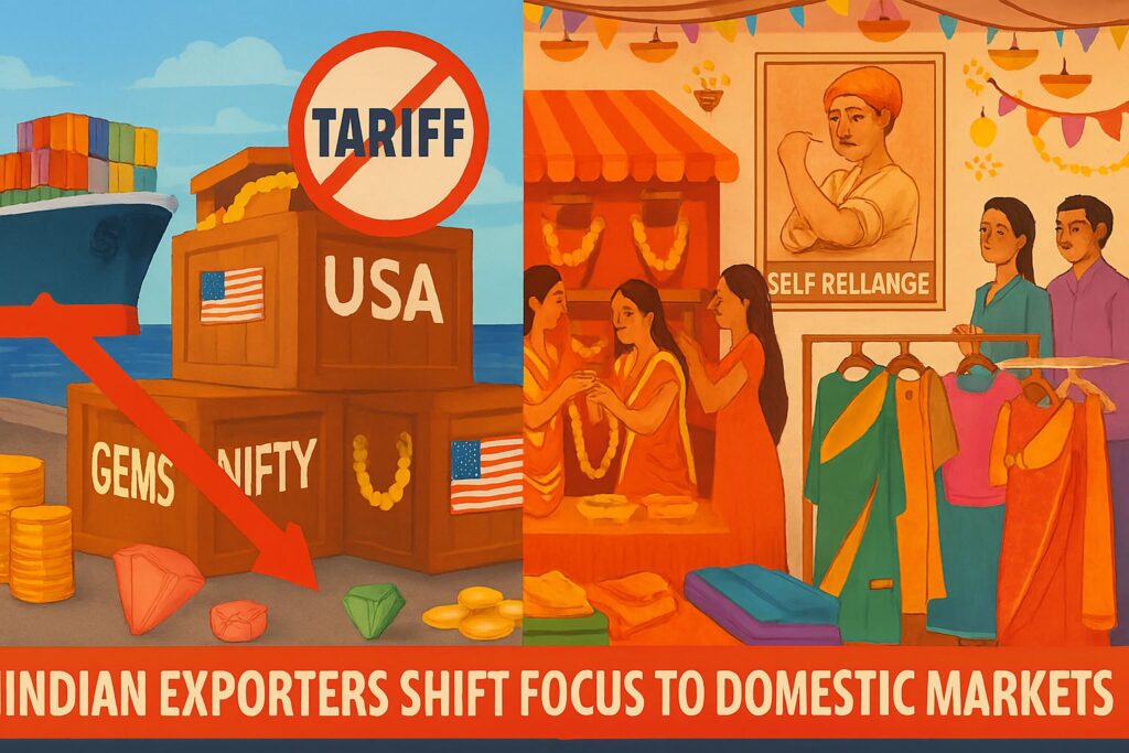 Indian Exporters Turn to Domestic Markets as US Tariffs Hit Gems and Apparel Industries