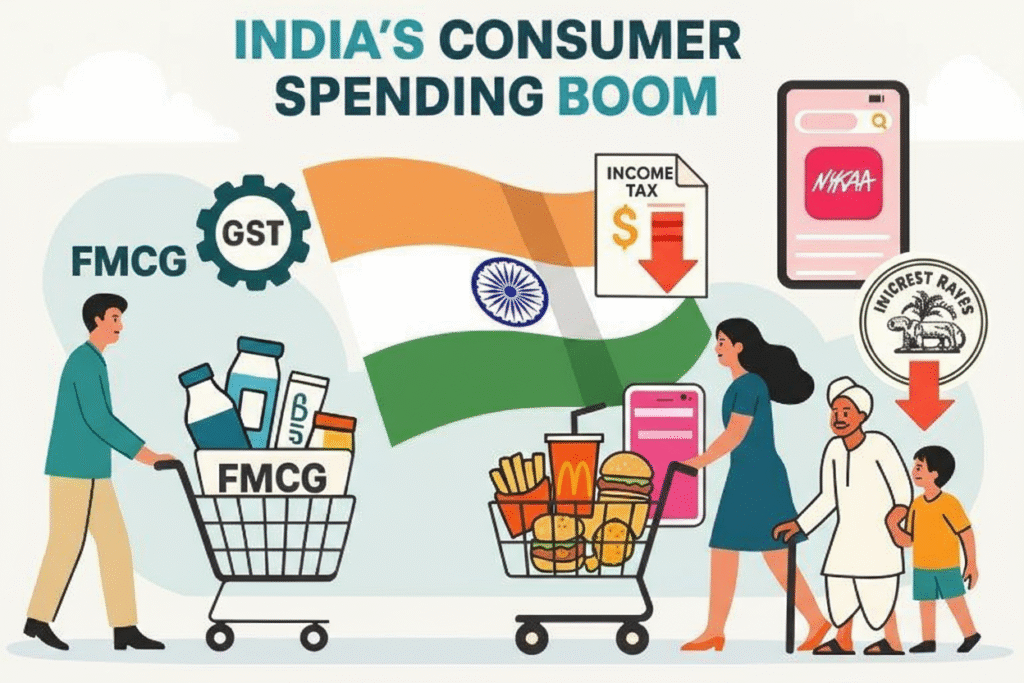 India Sees Rs 3 Lakh Crore Consumption Boost from GST, Tax & Rate Cuts