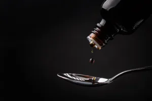 Cough syrup background