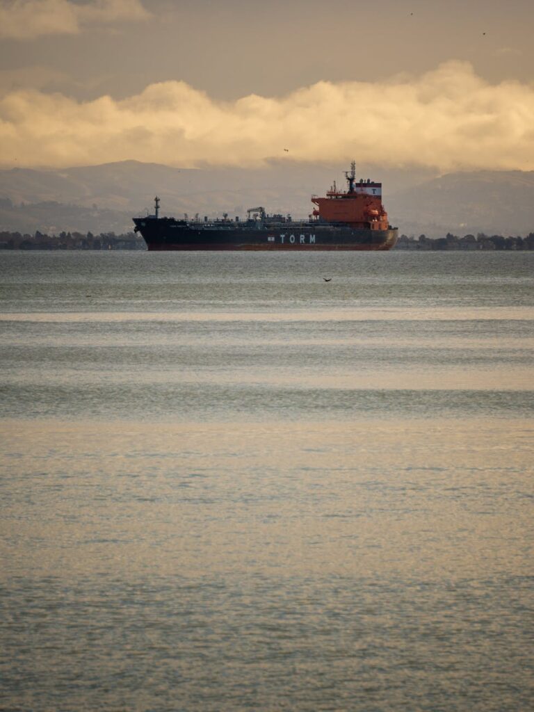 oil tanker on sea