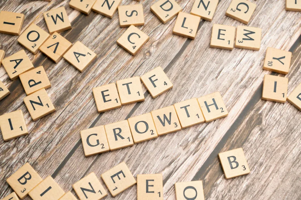 the word eft growth written on wooden blocks