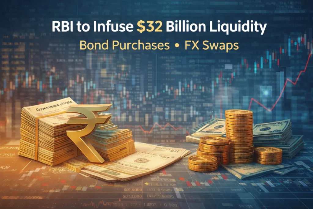 RBI to Inject ~$32 Billion Liquidity via OMO and FX Swaps