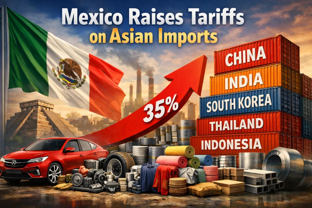 Mexico to Raise Tariffs on Imports from India China and Other Asian Countries