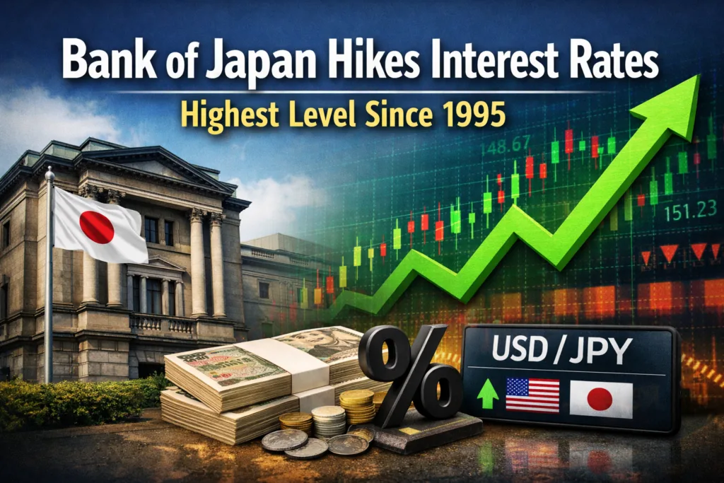 Bank of Japan Hikes Interest Rates to Highest Level Since 1995