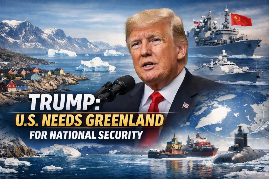 Trump Says US Needs Greenland for National Security