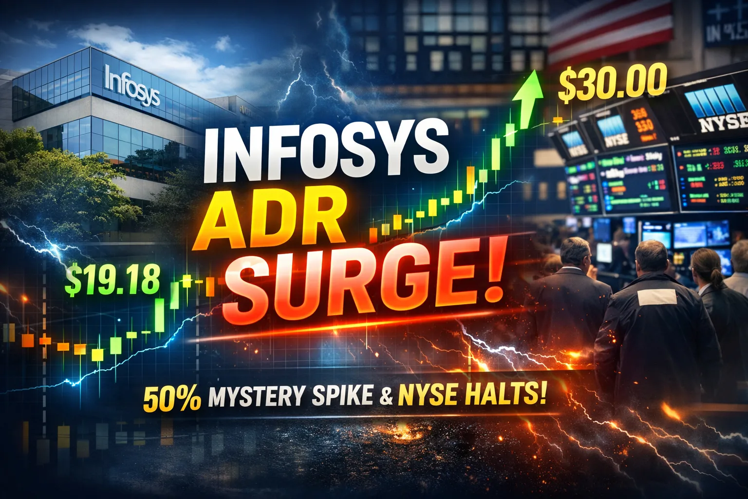 Infosys ADR Mystery Surge Shocks Wall Street 1 Your Pulse on Stocks, Finance, Markets & the Global Economy Infosys ADR Mystery Surge Shocks Wall Street