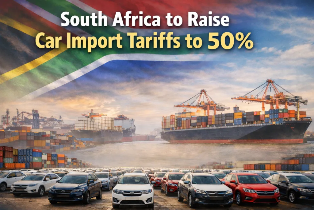South Africa May Raise Car Import Tariffs to 50% on India and China to Protect Local Auto Industry