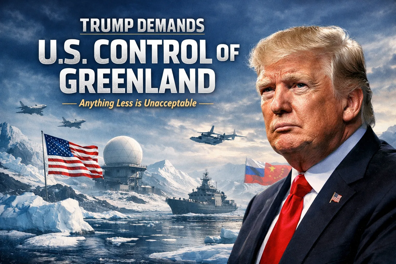 Trump Insists on US Control of Greenland Anything Less is Unacceptable