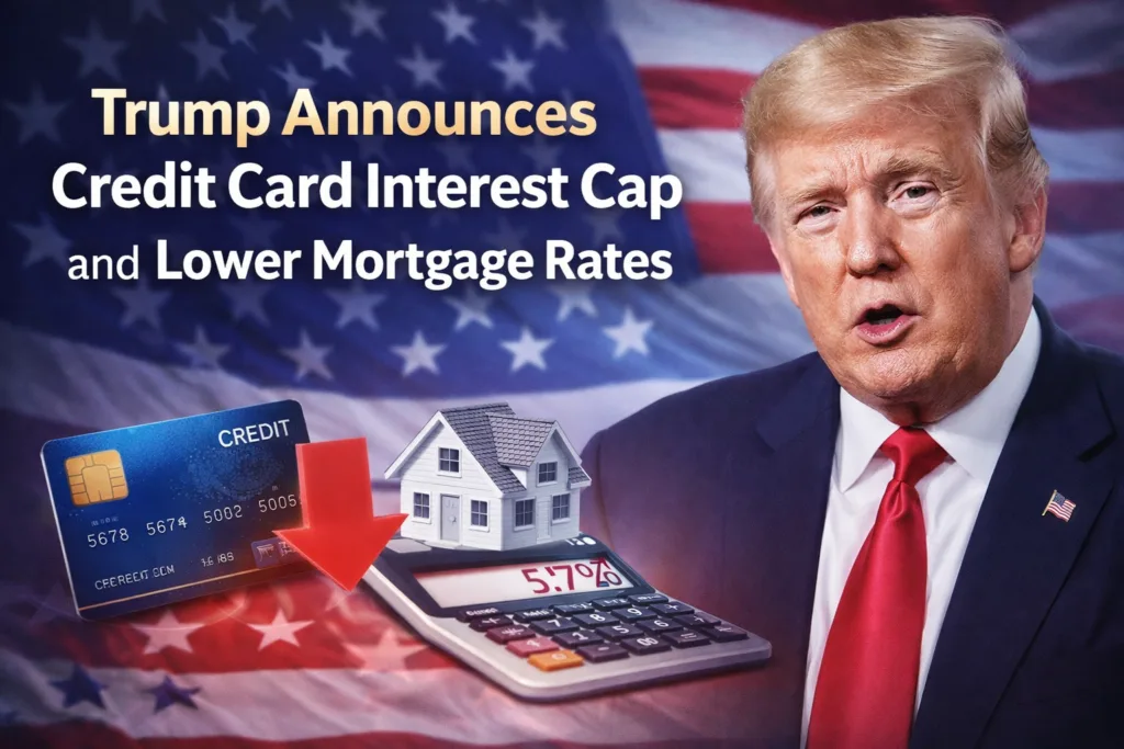 Trump Announces Credit Card Interest Cap and Lower Mortgage Rates to Boost Affordability