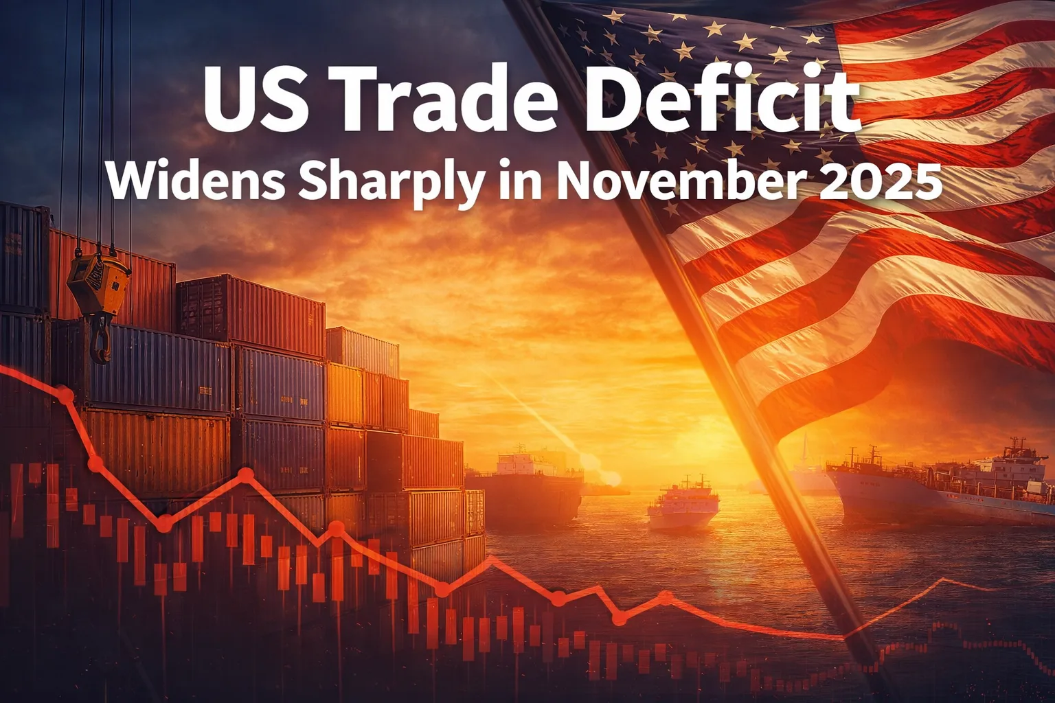 US Trade Deficit Widens Sharply in November 2025