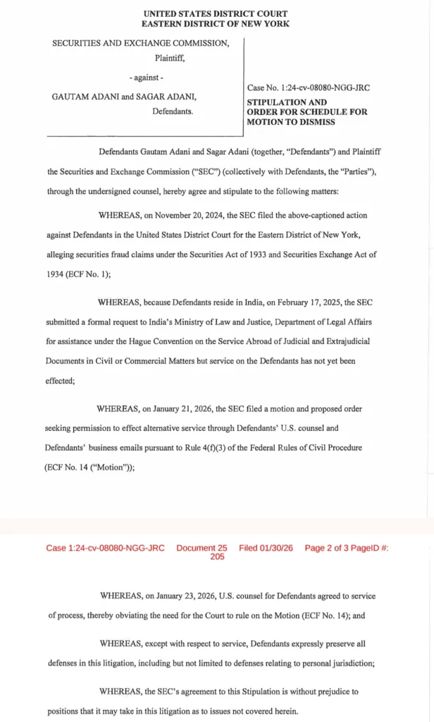 SEC vs Adani Case Update: Court Sets Timeline for Motion to Dismiss 2 Your Pulse on Stocks, Finance, Markets & the Global Economy 1000177307 BigBreakingWire