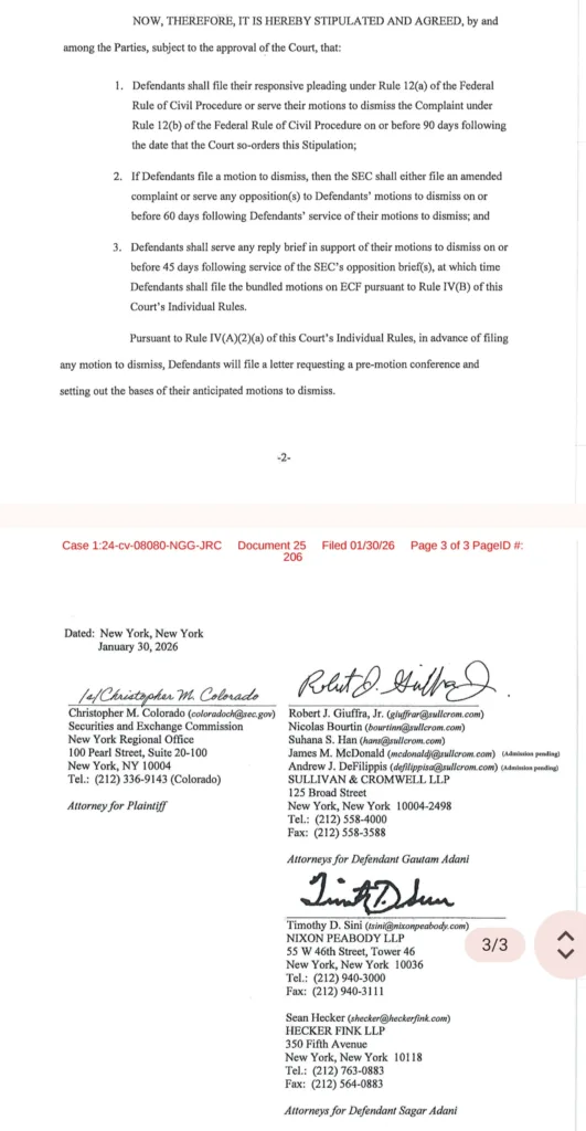 SEC vs Adani Case Update: Court Sets Timeline for Motion to Dismiss 3 Your Pulse on Stocks, Finance, Markets & the Global Economy 1000177309 BigBreakingWire