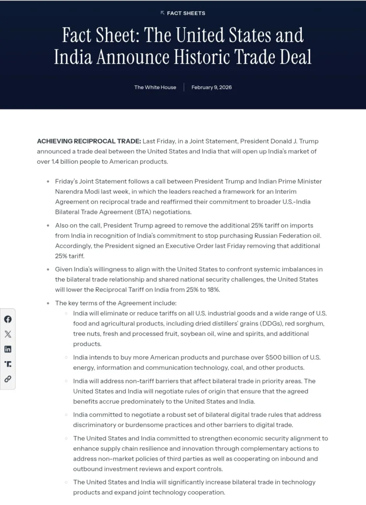 Trump announces trade policy changes.