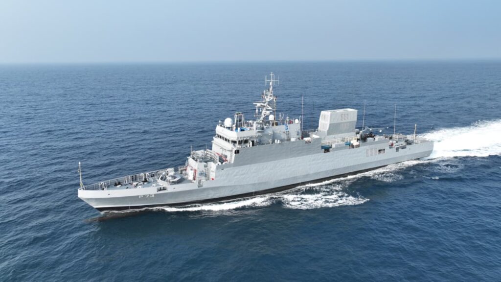 Indian Navy Commissions INS Anjadip ASW Warship