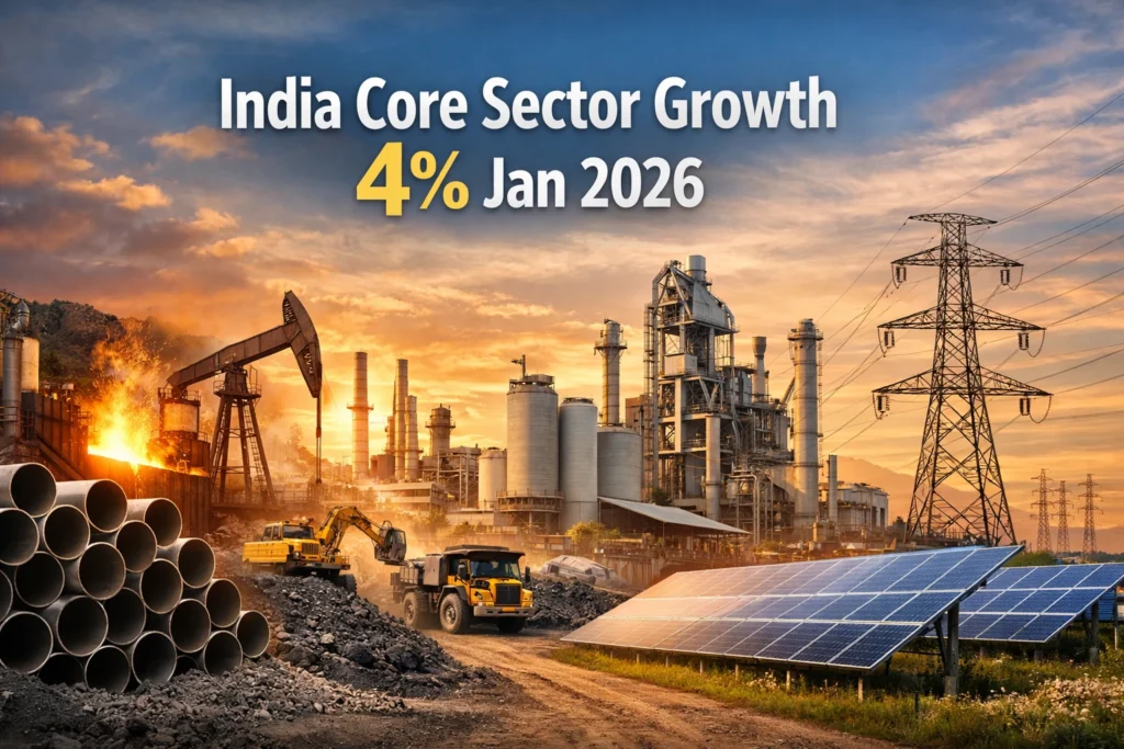 India's core sector growth projection 2026