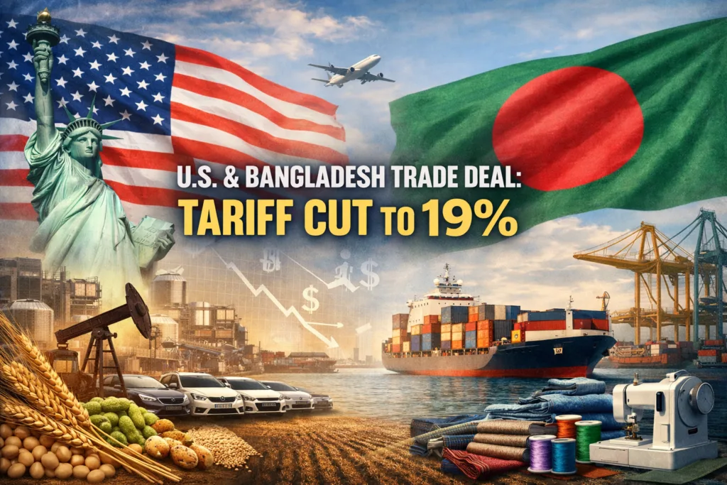 US Cuts Tariff on Bangladeshi Exports to 19% Under New Reciprocal Trade Agreement